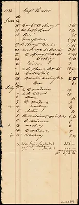 Miscellaneous household receipts