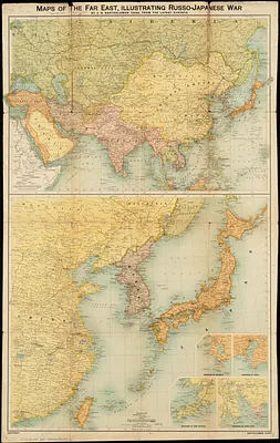 Maps of the Far East, illustrating Russo-Japanese War