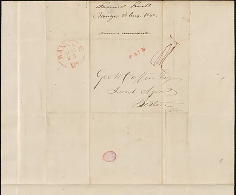 Samuel Smith to George Coffin, 26 August 1842