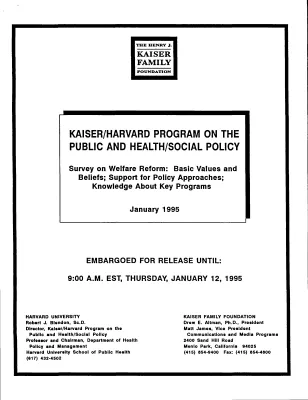 Welfare Reform Info [2]