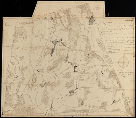 Plan of Attleborough made by Joseph W. Capron, dated March, 1831