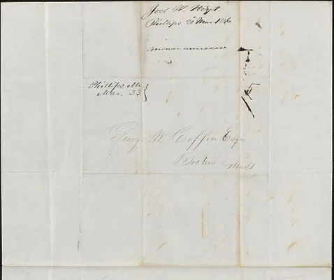 Joel W. Hoyt to George Coffin, 20 March 1846
