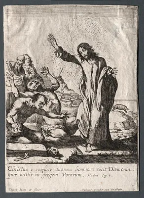 The Miracles of Jesus Christ:  Christ Delivering the Possessed