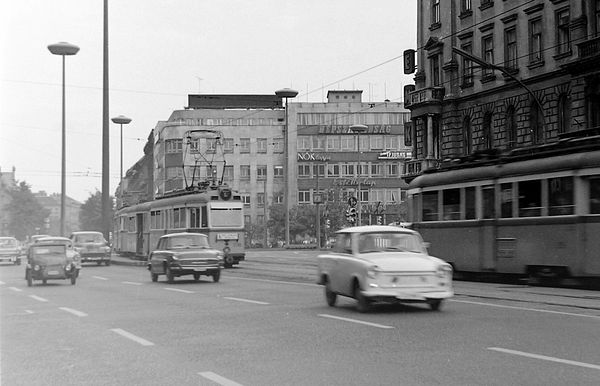 Urban Intersection in Budapest, 1968