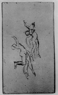 Sketch of Flying Figures