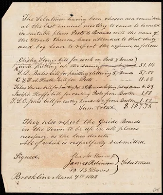 Report on guide boards