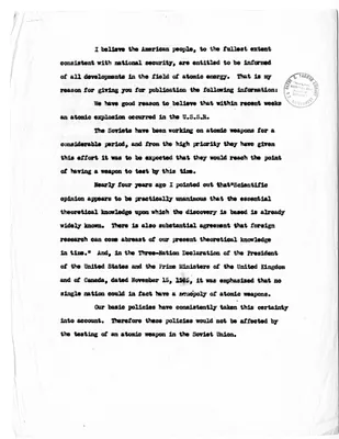 Remarks Regarding the Soviet Union
