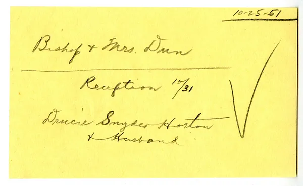 Handwritten Note