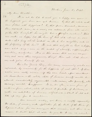 Letter from William Lloyd Garrison, Boston, [Mass.], to Samuel Joseph May, Jan. 5, 1841