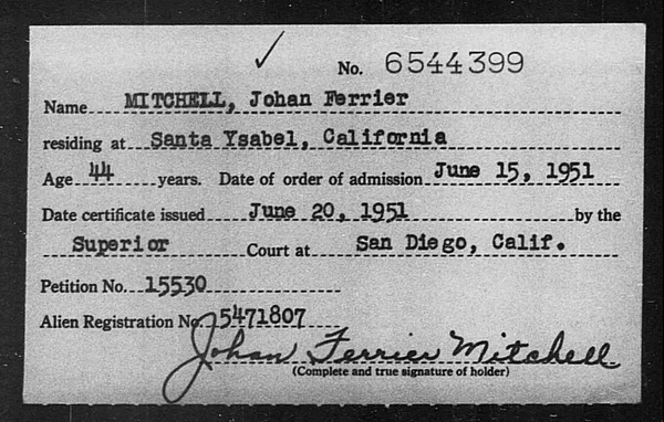 Mitchell, Johan Ferrier - 1951