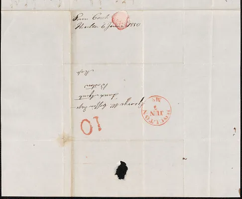 Samuel Cook to George Coffin, 6 June 1850