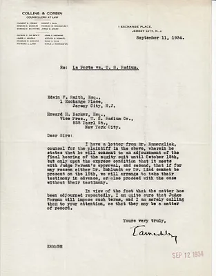 Letters Received to Edwin F. Smith, Howard H. Barker [H.H. Barker], September 11, 1934