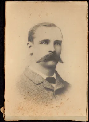 Portrait of man with mustache