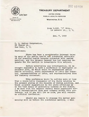 Letters Received, December 7, 1928