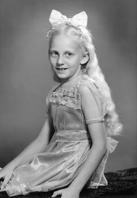 Young Girl in Lace Dress, Cedar Falls, 1947