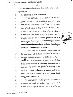 Tobacco – McCain Letter [Folder 1] [2]