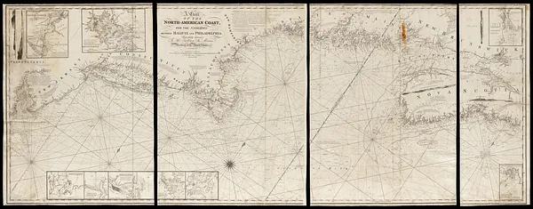 A chart of the North-American coast, for the navigation between Halifax and Philadelphia