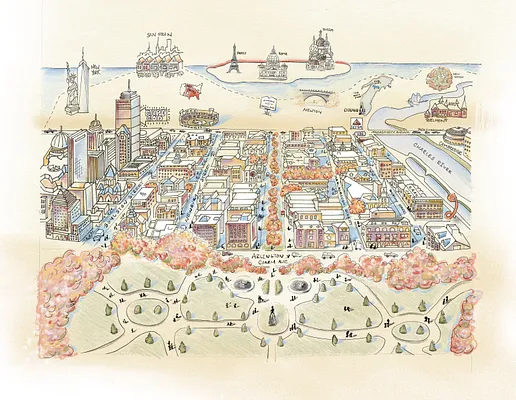 Back Bay view of the world