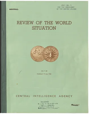 Report, Central Intelligence Agency, Review of the World Situation, CIA 7-50