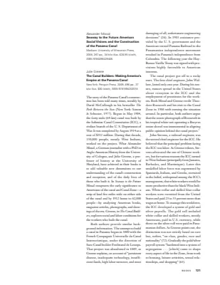 Review of The Canal Builders: Making America's Empire at the Panama Canal by Julie Greene, March 2011