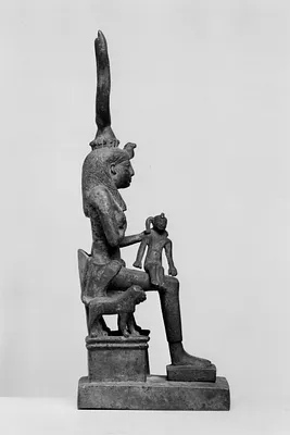 Isis and Harpokrates (Horus the Child)