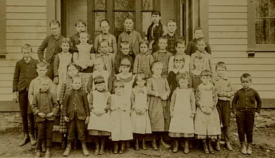 Old Village School unidentified class picture