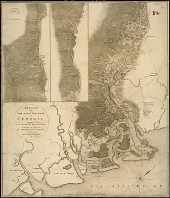 Sketch of the northern frontiers of Georgia, extending from the mouth of the River Savannah to the town of Augusta