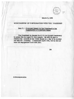 Memorandum of Conversation with Secretary of State Dean Acheson and President Harry S. Truman