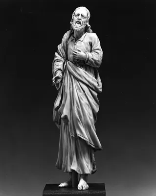 Figure of a Barefoot Man, Possibly Saint Joseph