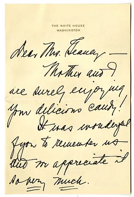 Letter from Bess W. Truman to Victoria Geaney