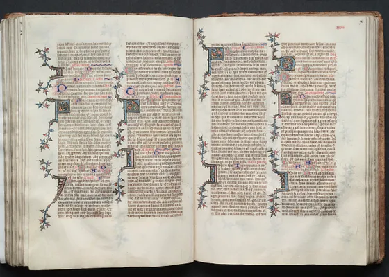 The Gotha Missal:  Fol. 90r, Text