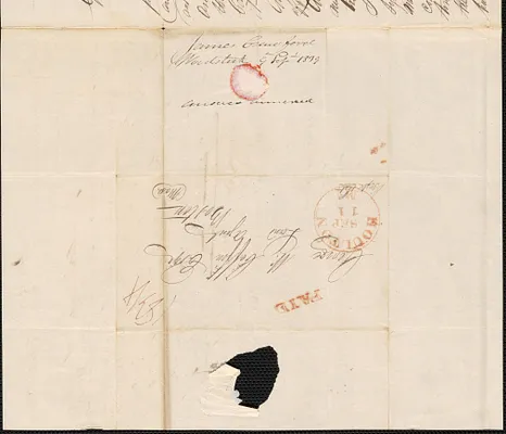James Crawford to George Coffin, 9 September 1839