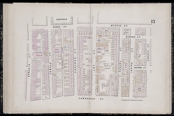 Plan of the city of Boston