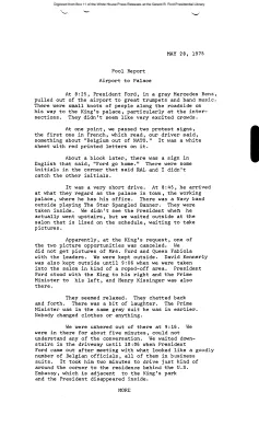 Pool Report, Airport to Palace