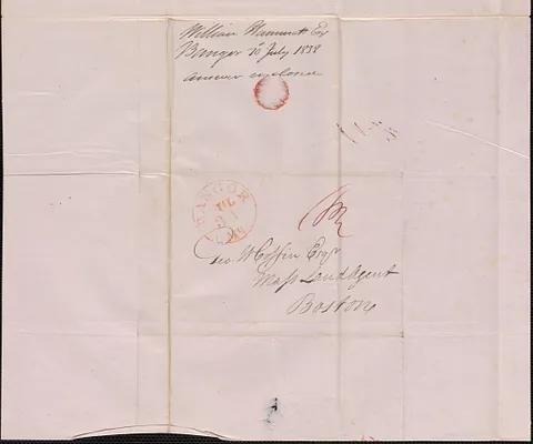 William Hammatt to George Coffin, 30 July 1838