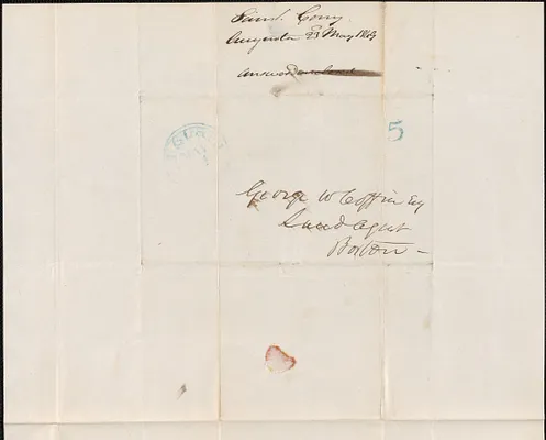 Samuel Cony to George Coffin, 23 May 1849
