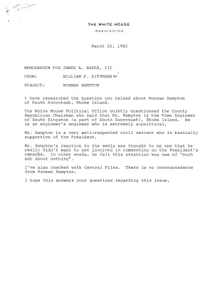 Memos – Sittman, Bill
