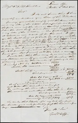 George Coffin to S. P. H. Strickland, 6 February 1846