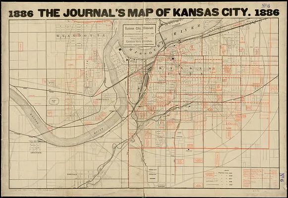 Kansas City, Missouri and its surroundings