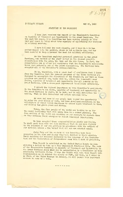White House Press Release, Statement by President Harry S. Truman