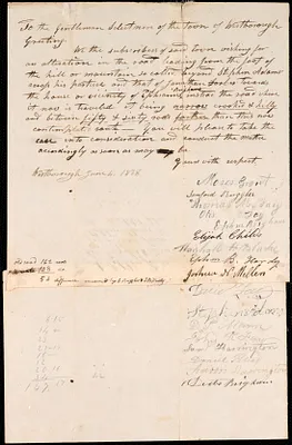Petitions to Repair Roads, 1838-1875, n.d.