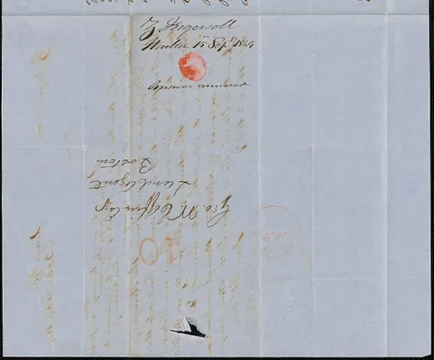 Z. Ingersoll to George Coffin, 15 September 1849