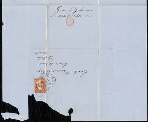 John S. Gilman to Samuel Warner, 12 March 1852