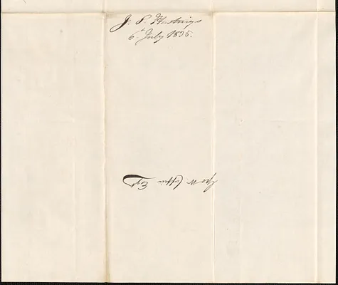 J.S. Hastings to George Coffin, 6 July 1835