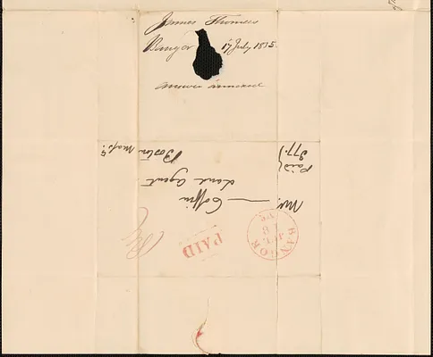 James Thomas to George Coffin, 17 July 1835