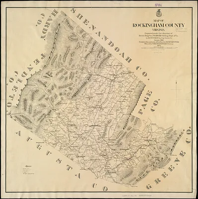 Map of Rockingham County, Virginia