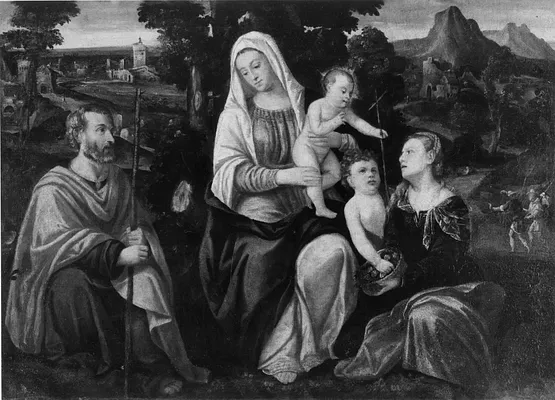 The Holy Family with the Young St. John the Baptist and St. Dorothy