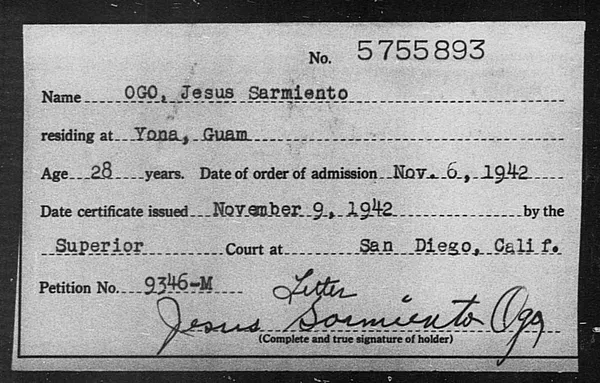 Ogo, Jesus Sarmiento - 1942