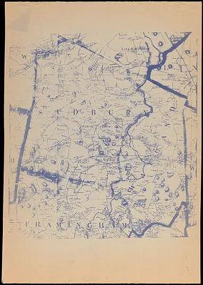 Map of Sudbury and Wayland