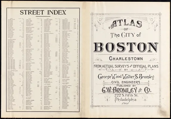 Atlas of the city of Boston : Charlestown